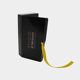 Custom Logo Premium Luxury Black Cardboard Paper Extension Wig Hair Packaging Gift Box