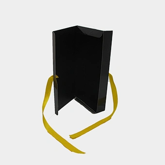 Custom Logo Premium Luxury Black Cardboard Paper Extension Wig Hair Packaging Gift Box