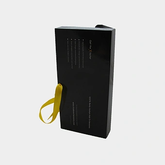 Custom Logo Premium Luxury Black Cardboard Paper Extension Wig Hair Packaging Gift Box