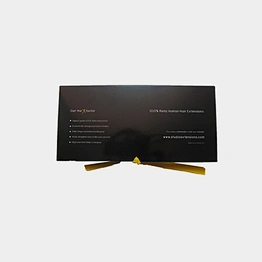 Custom Logo Premium Luxury Black Cardboard Paper Extension Wig Hair Packaging Gift Box