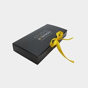 Custom Logo Premium Luxury Black Cardboard Paper Extension Wig Hair Packaging Gift Box